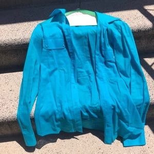 Bright blue cotten blouse